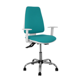Silla de oficina Piqueras y Crespo Elche Blanca Bali - Ref. fabricante 1014ASB100B5CRRP - Turquesa