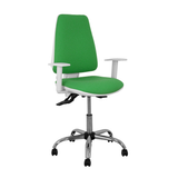 Silla de oficina Piqueras y Crespo Elche Blanca Bali - Ref. fabricante 1014ASB100B5CRRP - Verde