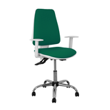 Silla de oficina Piqueras y Crespo Elche Blanca Bali - Ref. fabricante 1014ASB100B5CRRP - Verde Botella