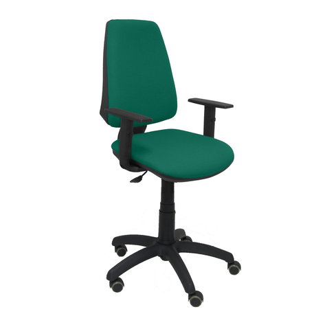 Silla de oficina Piqueras y Crespo Elche Cp Bali - Brazos - Ref. fabricante 14CPB220B10RP - Verde Esmeralda