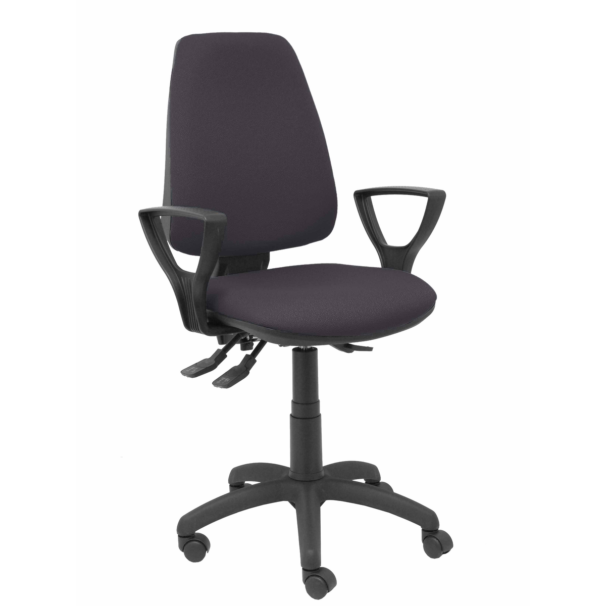 Silla de oficina Piqueras y Crespo Elche S Bali - Brazos fijos - Ref. fabricante 14ASB13B8RN - Gris Oscuro