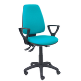 Silla de oficina Piqueras y Crespo Elche S Bali - Brazos fijos - Ref. fabricante 14ASB13B8RN - Turquesa
