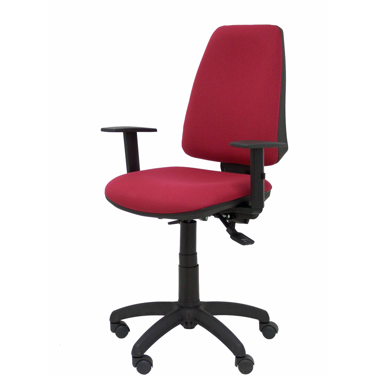 Silla de oficina Piqueras y Crespo Elche S Bali - Brazos - Ref. fabricante 14ASB220B10RN - Granate