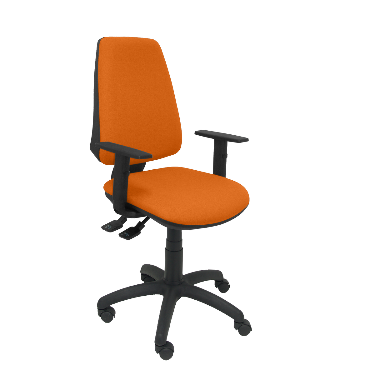 Silla de oficina Piqueras y Crespo Elche S Bali - Brazos - Ref. fabricante 14ASB220B10RN - Naranja