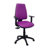 Silla de oficina Piqueras y Crespo Elche S Similpiel - Brazos regulables - Morado