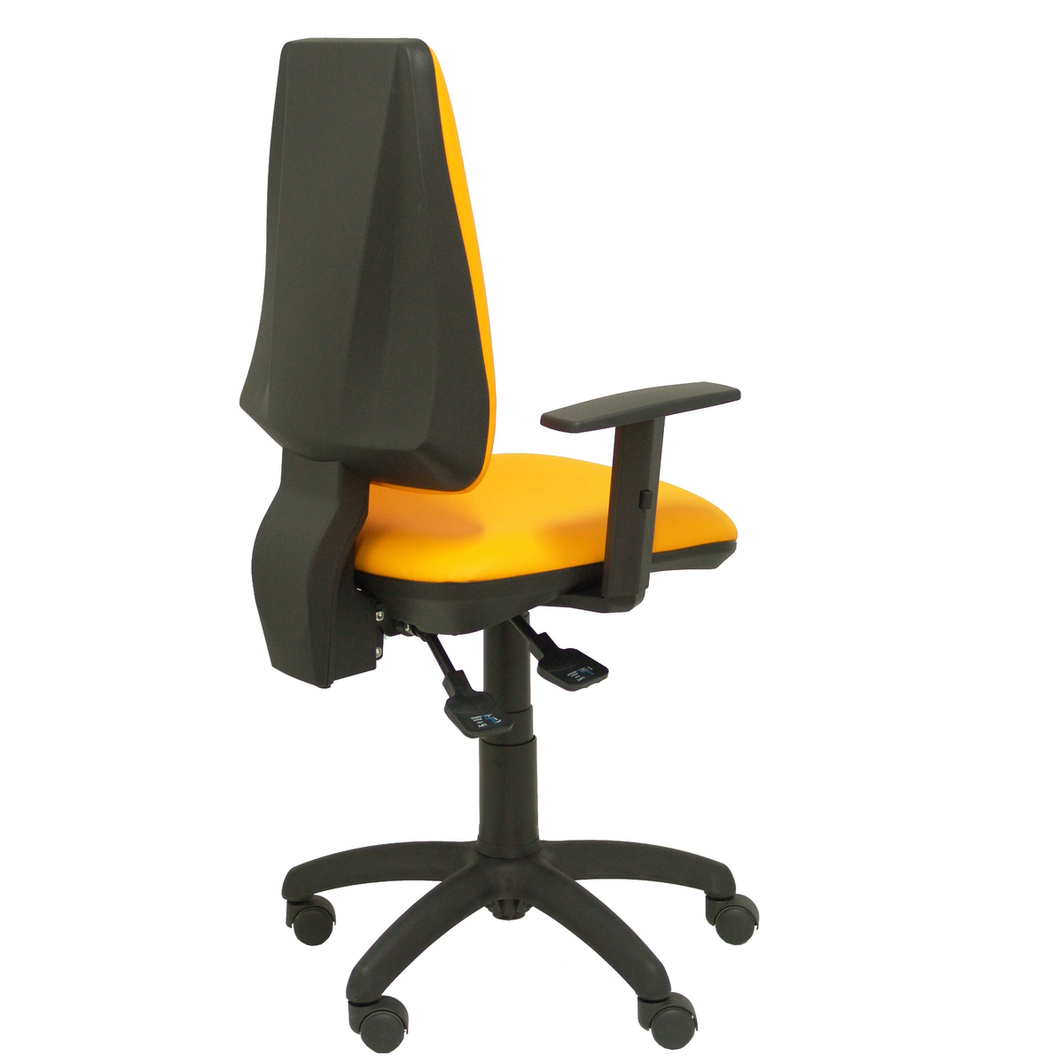 Silla de oficina Piqueras y Crespo Elche S Similpiel - Brazos regulables - Naranja