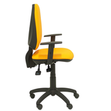 Silla de oficina Piqueras y Crespo Elche S Similpiel - Brazos regulables - Naranja