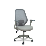 Silla de oficina Piqueras y Crespo Ergo529 Gris Malla + Tela - Gris
