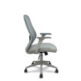 Silla de oficina Piqueras y Crespo Ergo529 Gris Malla + Tela - Gris