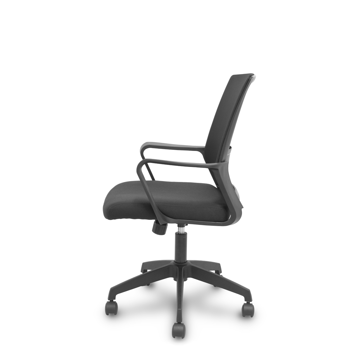 Silla de oficina Piqueras y Crespo Ergo535 Negra Malla + Tela - Basculante - Negro