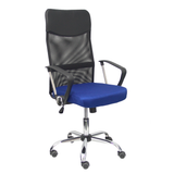 Silla de oficina Piqueras y Crespo Gontar Malla + Similpiel - Negro / Azul