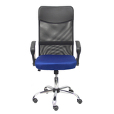 Silla de oficina Piqueras y Crespo Gontar Malla + Similpiel - Negro / Azul