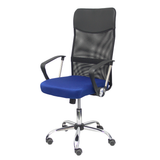 Silla de oficina Piqueras y Crespo Gontar Malla + Similpiel - Negro / Azul