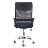 Silla de oficina Piqueras y Crespo Gontar Malla + Similpiel - Negro / Azul