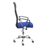 Silla de oficina Piqueras y Crespo Gontar Malla + Similpiel - Negro / Azul