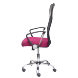 Silla de oficina Piqueras y Crespo Gontar Malla + Similpiel - Negro / Granate