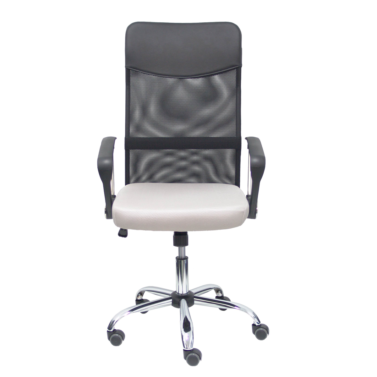 Silla de oficina Piqueras y Crespo Gontar Malla + Similpiel - Negro / Gris Claro