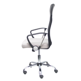 Silla de oficina Piqueras y Crespo Gontar Malla + Similpiel - Negro / Gris Claro