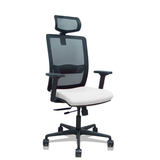 Silla de oficina Piqueras y Crespo Haches Malla + Bali - Ref. fabricante 395TKM840B10B2DB68R65CR - Blanco