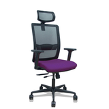 Silla de oficina Piqueras y Crespo Haches Malla + Bali - Ref. fabricante 395TKM840B10B2DB68R65CR - Morado