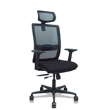 Silla de oficina Piqueras y Crespo Haches Malla + Bali - Ref. fabricante 395TKM840B10B2DB68R65CR - Negro
