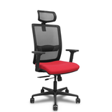 Silla de oficina Piqueras y Crespo Haches Malla + Bali - Ref. fabricante 395TKM840B10B2DB68R65CR - Rojo
