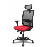 Silla de oficina Piqueras y Crespo Haches Malla + Bali - Ref. fabricante 395TKM840B10B2DB68R65CR - Rojo
