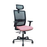 Silla de oficina Piqueras y Crespo Haches Malla + Bali - Ref. fabricante 395TKM840B10B2DB68R65CR - Rosa