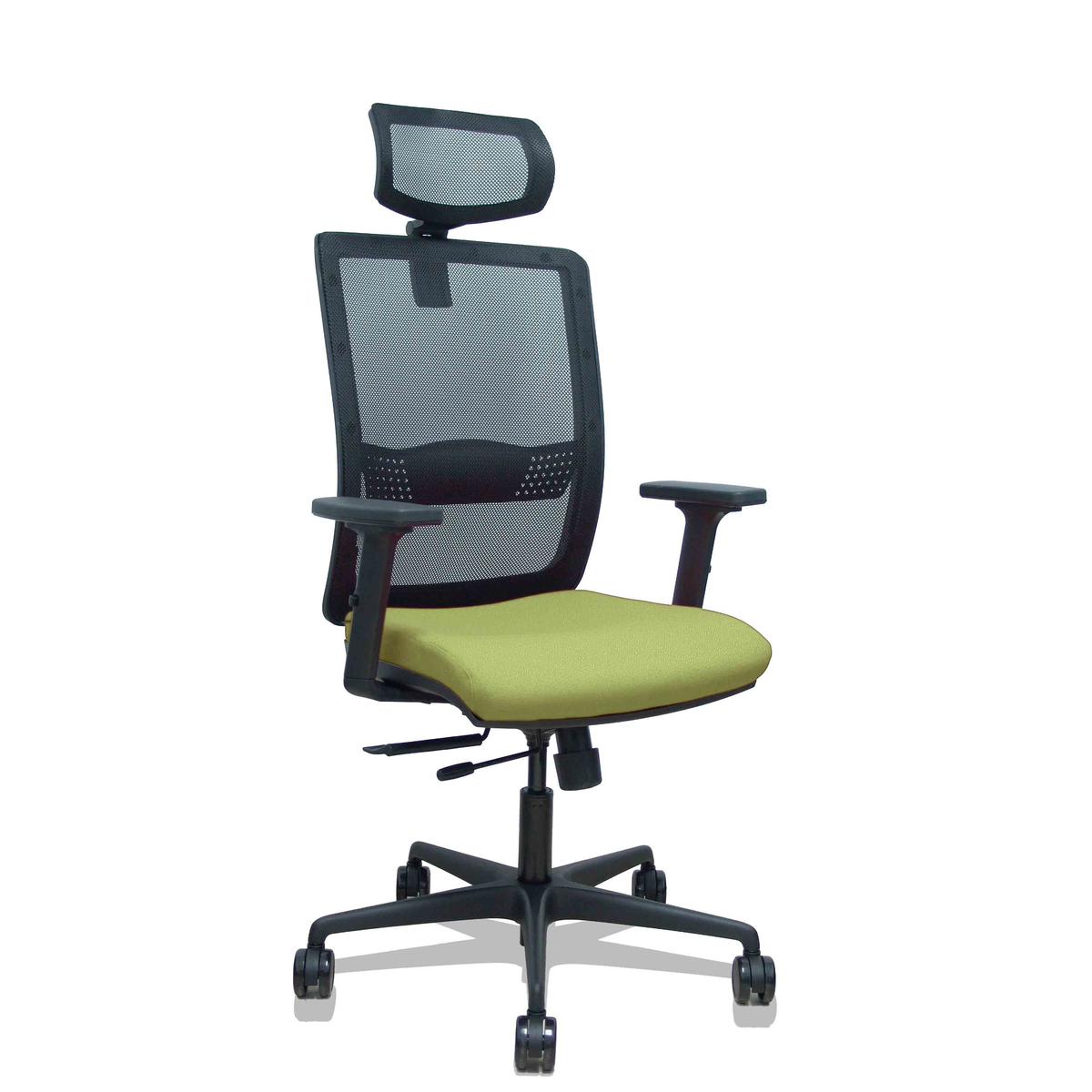 Silla de oficina Piqueras y Crespo Haches Malla + Bali - Ref. fabricante 395TKM840B10B2DB68R65CR - Verde Oliva