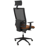 Silla de oficina Piqueras y Crespo Horna Piel + Malla - Marron