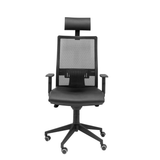 Silla de oficina Piqueras y Crespo Horna Piel + Malla - Negro