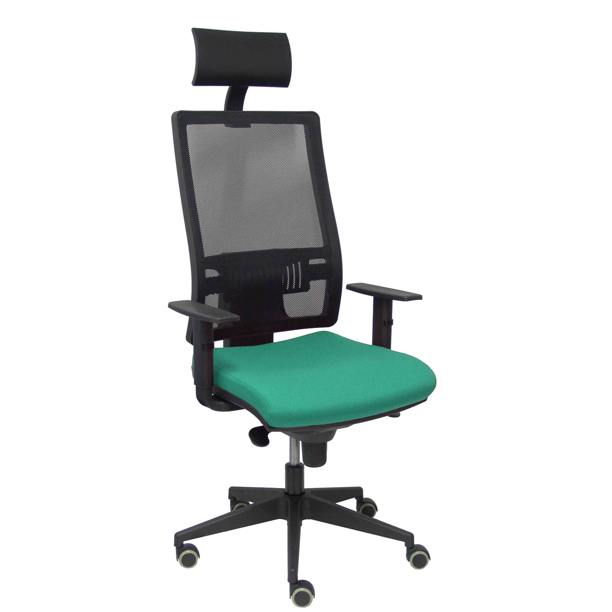 Silla de oficina Piqueras y Crespo Horna Bali + Malla - Ref. fabricante 10SBALI10 - Verde Esmeralda
