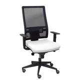 Silla de oficina Piqueras y Crespo Horna Bali + Malla - Brazos regulables - Blanco