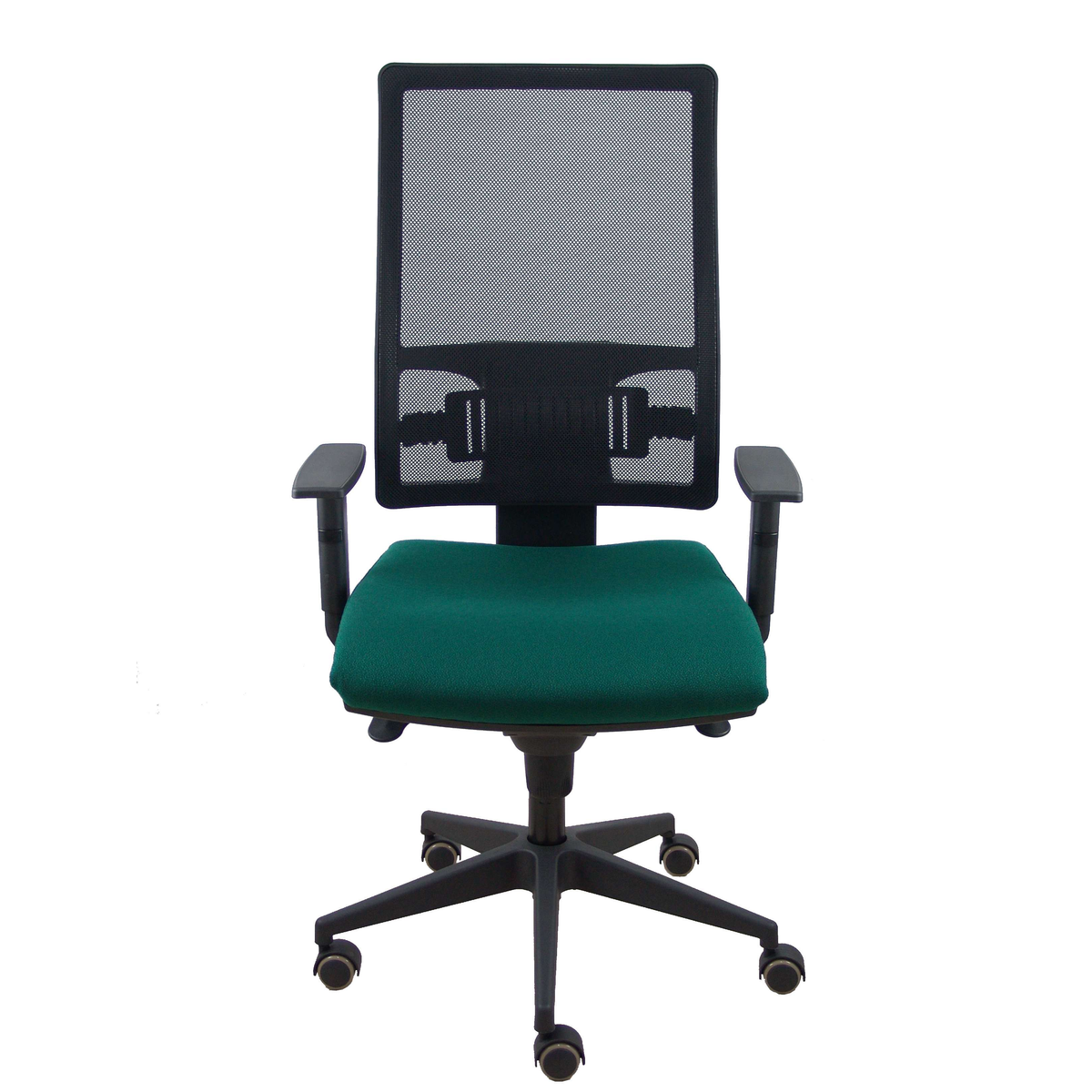 Silla de oficina Piqueras y Crespo Horna Bali + Malla - Brazos regulables - Verde Botella