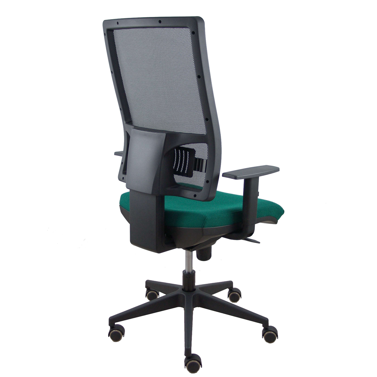 Silla de oficina Piqueras y Crespo Horna Bali + Malla - Brazos regulables - Verde Botella