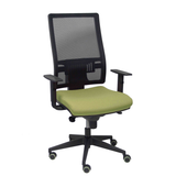 Silla de oficina Piqueras y Crespo Horna Bali + Malla - Brazos regulables - Verde Oliva