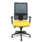 Silla de oficina Piqueras y Crespo Horna Bali + Malla - Cabecero - Ref. fabricante 10SBALI100SC - Amarillo