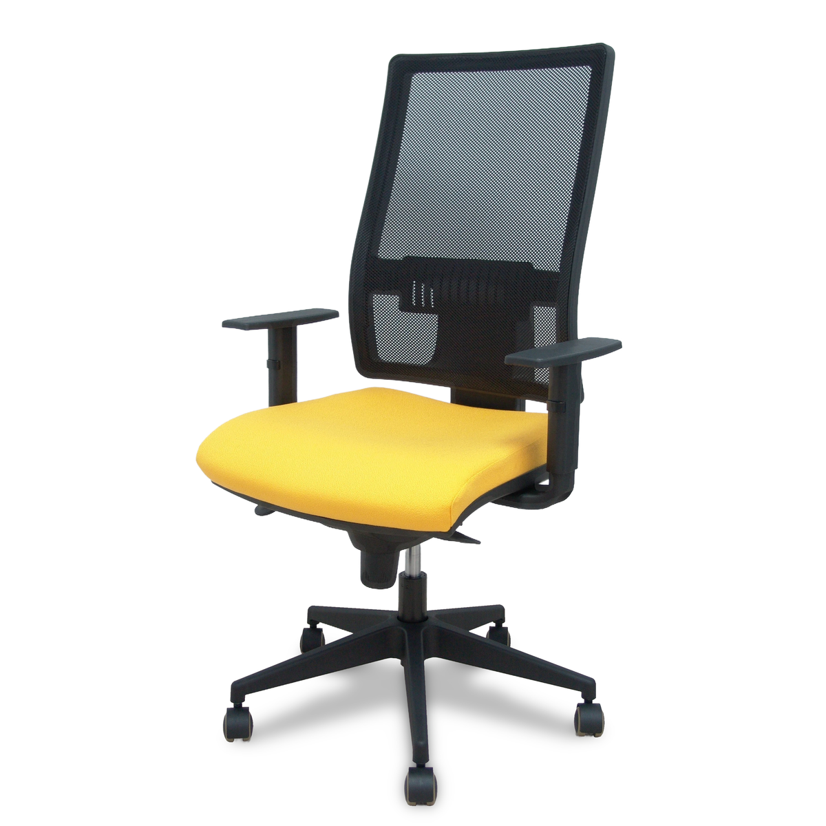 Silla de oficina Piqueras y Crespo Horna Bali + Malla - Cabecero - Ref. fabricante 10SBALI100SC - Amarillo