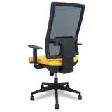 Silla de oficina Piqueras y Crespo Horna Bali + Malla - Cabecero - Ref. fabricante 10SBALI100SC - Amarillo