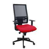 Silla de oficina Piqueras y Crespo Horna Bali + Malla - Cabecero - Ref. fabricante 10SBALI100SC - Rojo