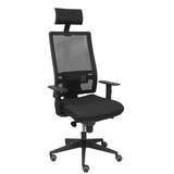 Silla de oficina Piqueras y Crespo Horna Bali + Malla - Cabecero - Ref. fabricante 10SBALI363 - Negro