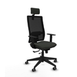 Silla de oficina Piqueras y Crespo Horna S Tela - Sincro con traslack · Sincro · Brazos 1D · - Negro
