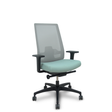 Silla de oficina Piqueras y Crespo Indeed Malla - Sincro con traslack · Brazos 2D - Gris / Verde