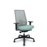 Silla de oficina Piqueras y Crespo Indeed Malla - Sincro con traslack · Brazos 2D - Gris / Verde