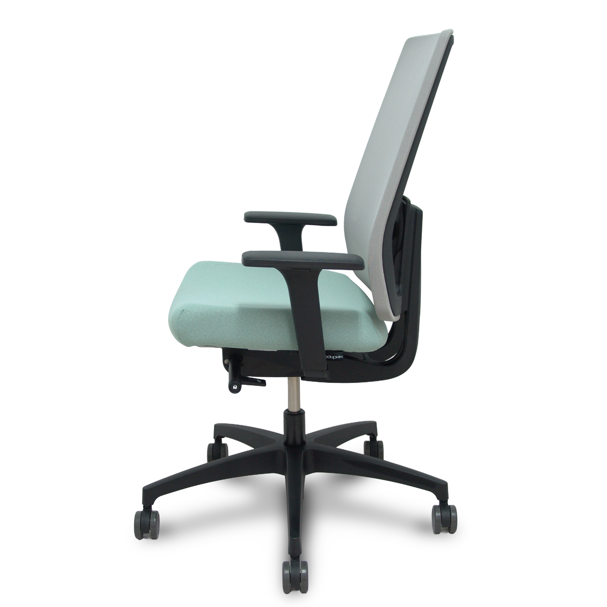 Silla de oficina Piqueras y Crespo Indeed Malla - Sincro con traslack · Brazos 2D - Gris / Verde