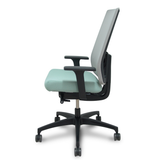 Silla de oficina Piqueras y Crespo Indeed Malla - Sincro con traslack · Brazos 2D - Gris / Verde