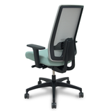 Silla de oficina Piqueras y Crespo Indeed Malla - Sincro con traslack · Brazos 2D - Gris / Verde
