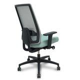Silla de oficina Piqueras y Crespo Indeed Malla - Sincro con traslack · Brazos 2D - Gris / Verde
