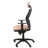 Silla de oficina Piqueras y Crespo Jorquera Malla + Bali - Ref. fabricante 15SNBALI710C - Rosa