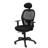 Silla de oficina Piqueras y Crespo Jorquera Malla + Bali - Ref. fabricante 15SNBALI840CTK - Negro